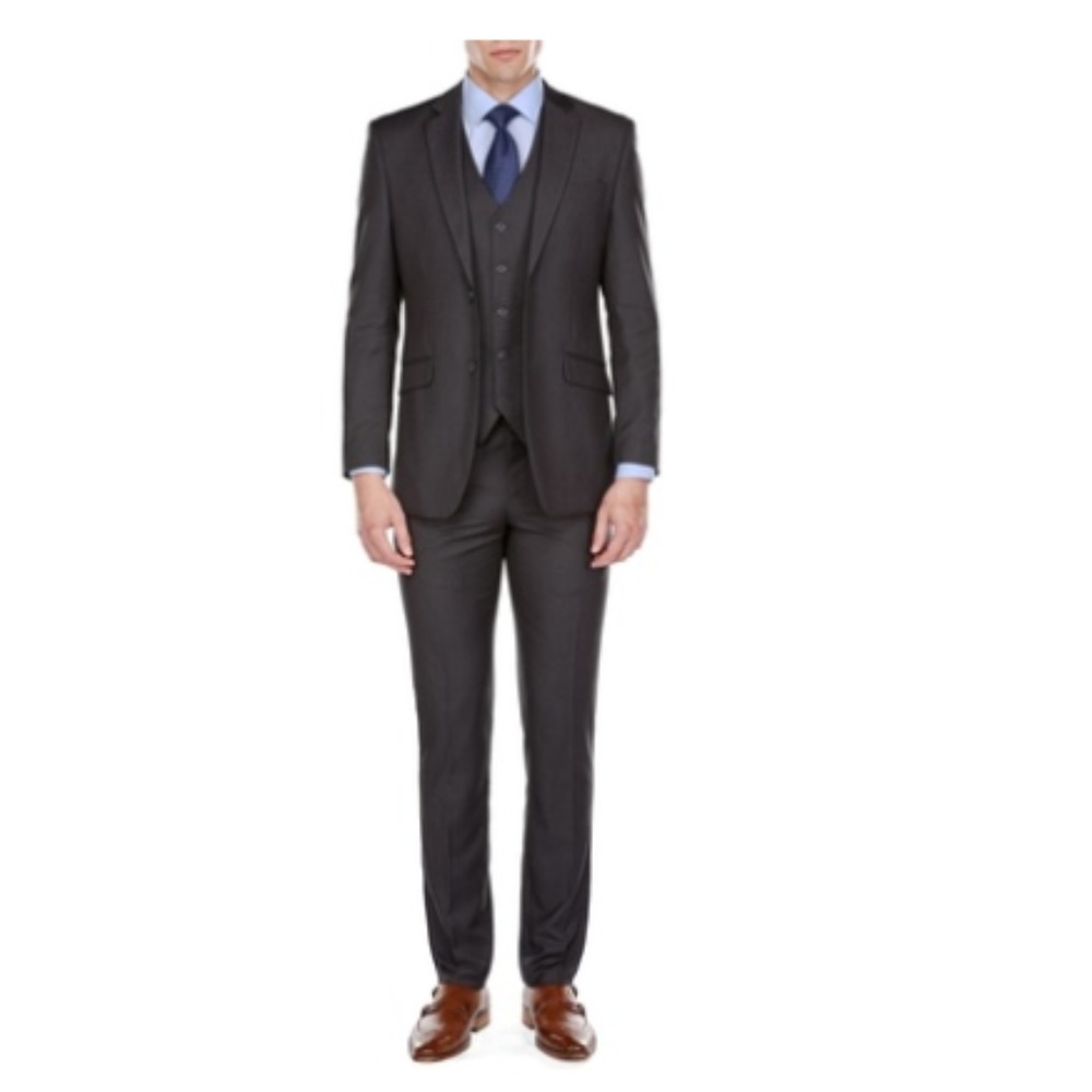 MDRN Uomo by Braveman Men’s Slim-Fit 3-Piece Suit